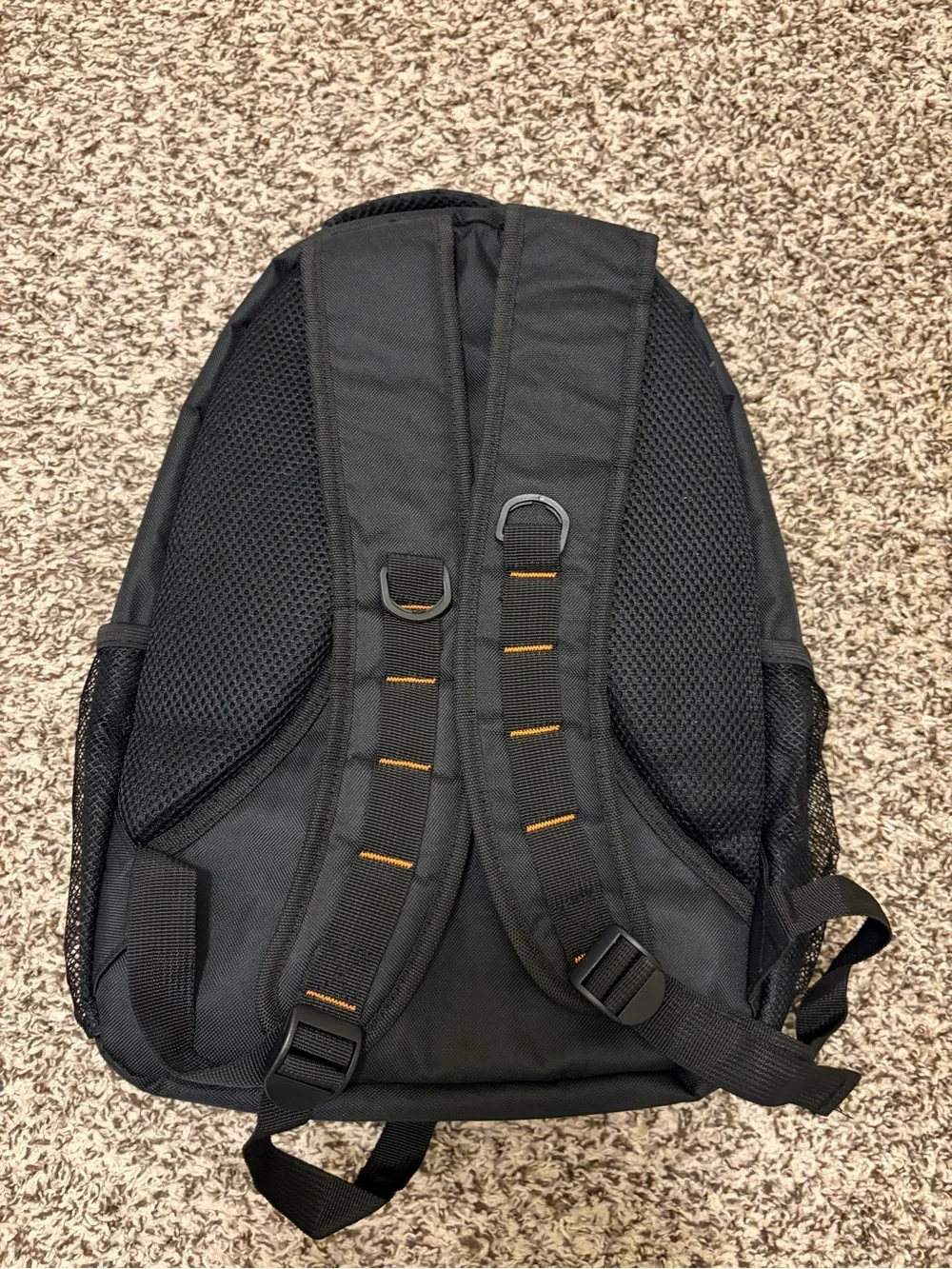 Harley-Davidson Black & Gray Backpack with Orange Piping